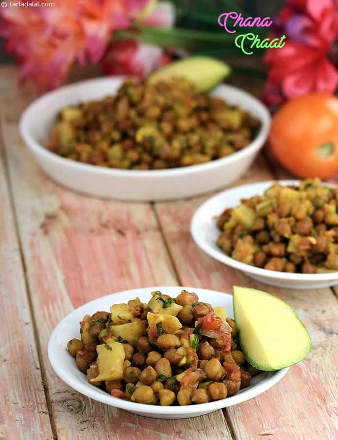 Chana Chaat, Kala Chana Chaat Recipe recipe | by Tarla Dalal ...