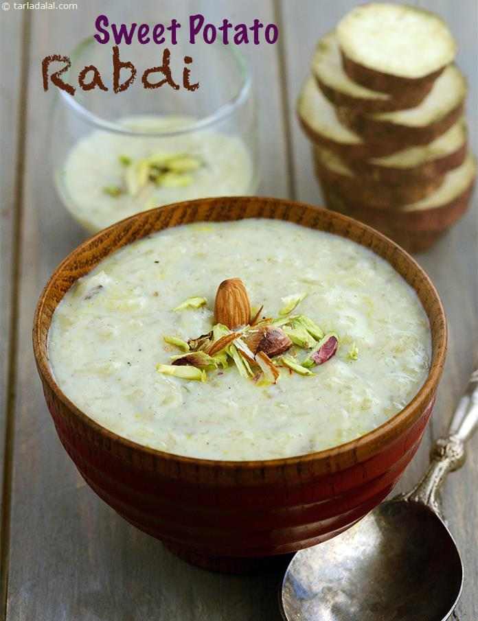 Sweet Potato Rabadi recipe | Indian Recipes | by Tarla Dalal