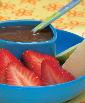Chocolate Pudding with Fruit Fingers ( Finger Foods for Kids)