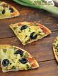 Spring Onion and Olive Thin Crust Pizza