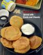 Masala Puris Served with Curds and Chunda, Masala Puri for Breakfast in Hindi