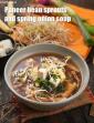 Paneer, Bean Sprouts and Spring Onion Soup