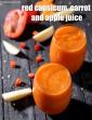 Red Capsicum Carrot and Apple Juice