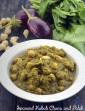 Sprouted Kabuli Chana and Palak, Folic Acid Rich Recipe