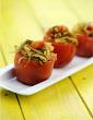 Tomatoes Stuffed with Bean Sprouts ( Low Calorie Healthy Cooking)
