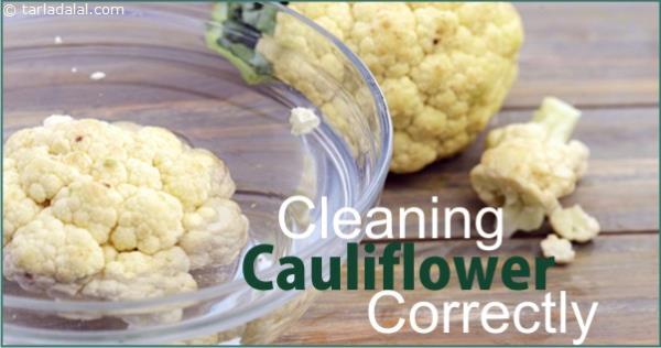 CLEANING CAULIFLOWER CORRECTLY