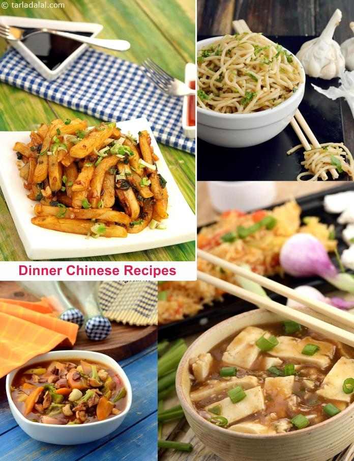 Chinese vegetarian dinner recipes, Indian style Chinese dinner recipes
