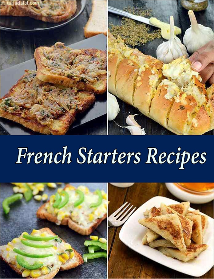 French Starter Recipes Tarladalal