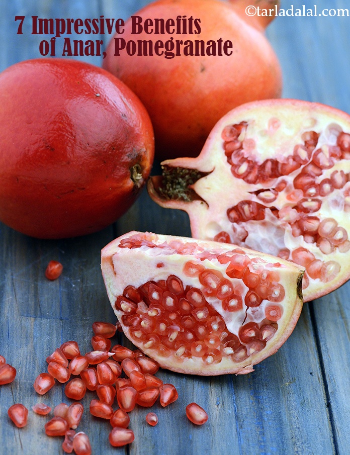 7 Impressive Benefits of Anar, Pomegranate | TarlaDalal.com