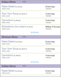 Plan menus with tarladalal.com gold membership