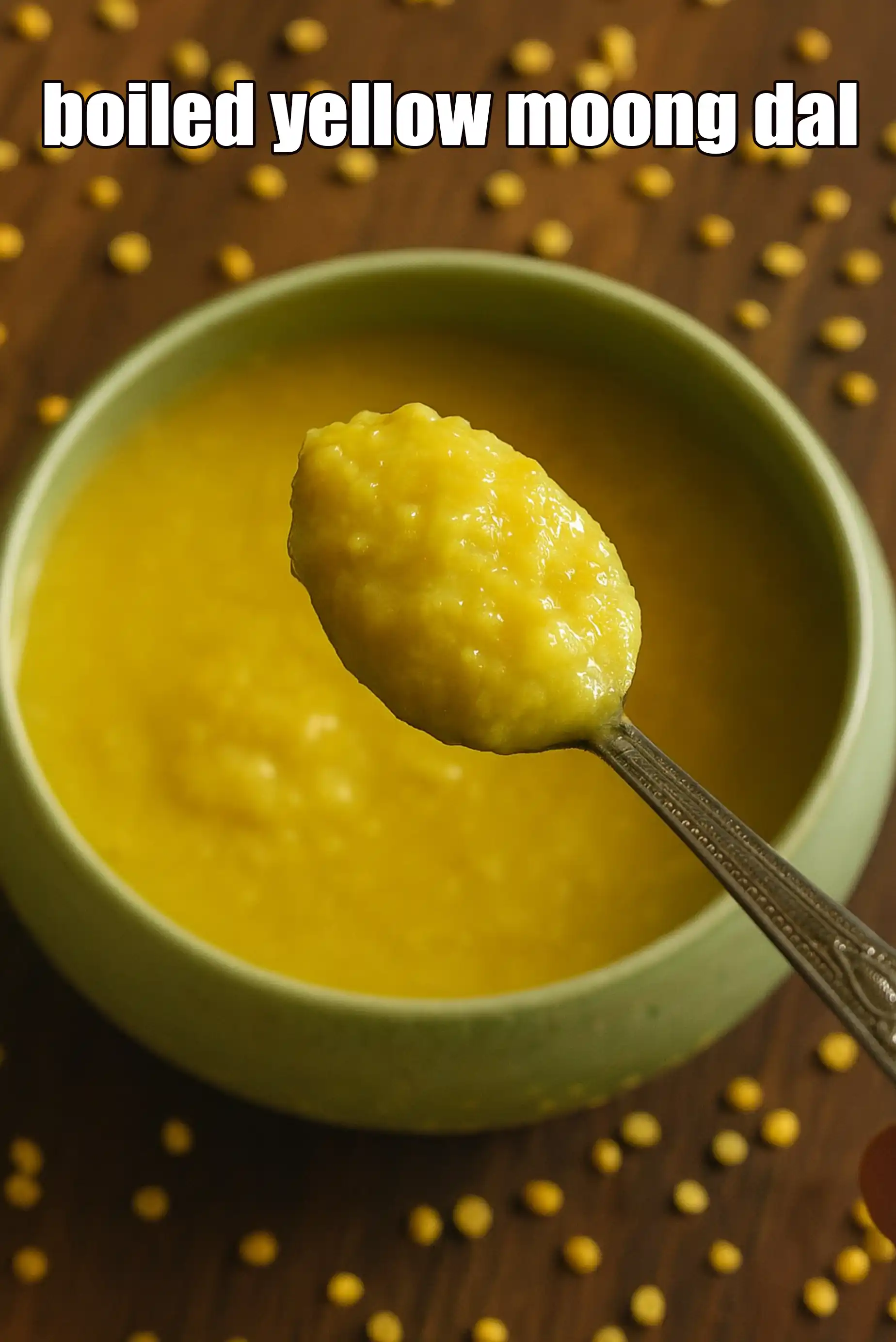 boiled yellow moong dal
