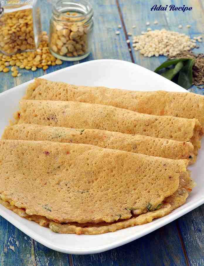 adai recipe | adai dosa | quick South- Indian style adai dosa