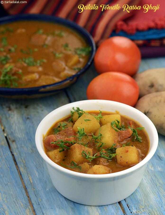 Batata Tomato Rassa Bhaji recipe