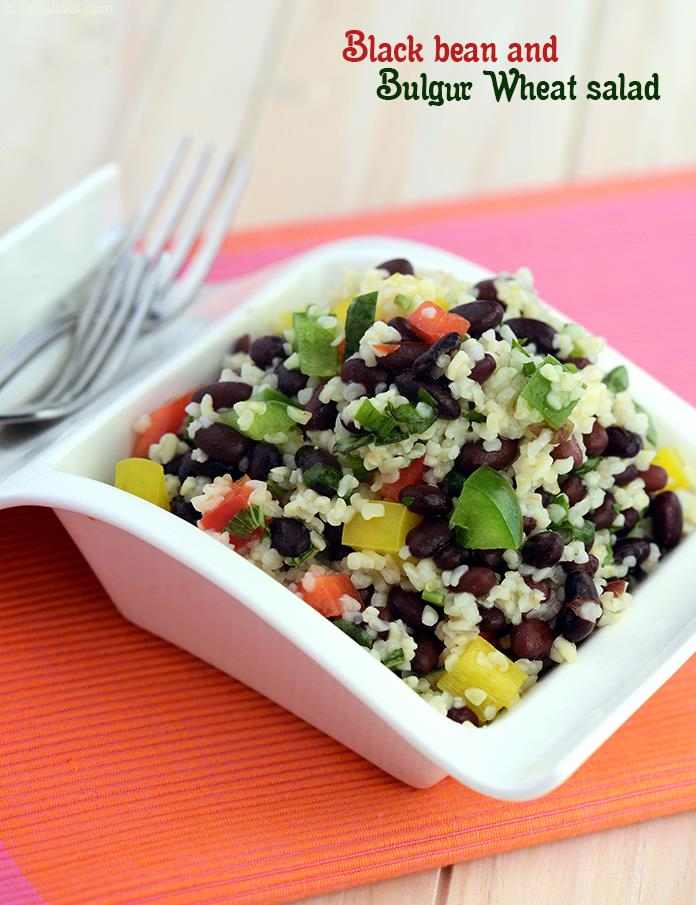 Black Bean and Bulgur Wheat Salad recipe