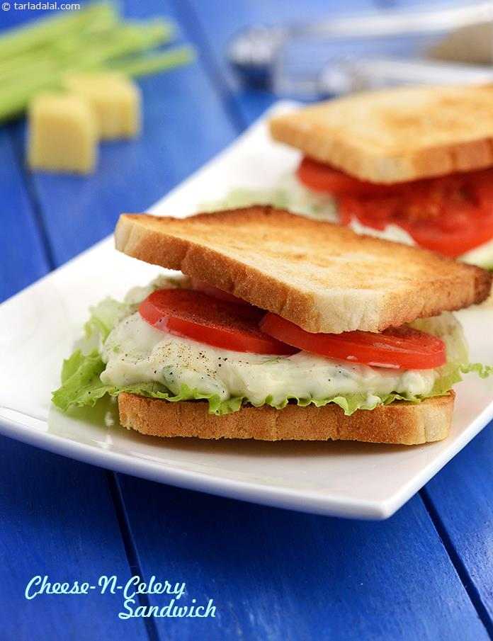 च ज एन स ल र स न डव च र स प Cheese N Celery Sandwiches Recipe In Hindi