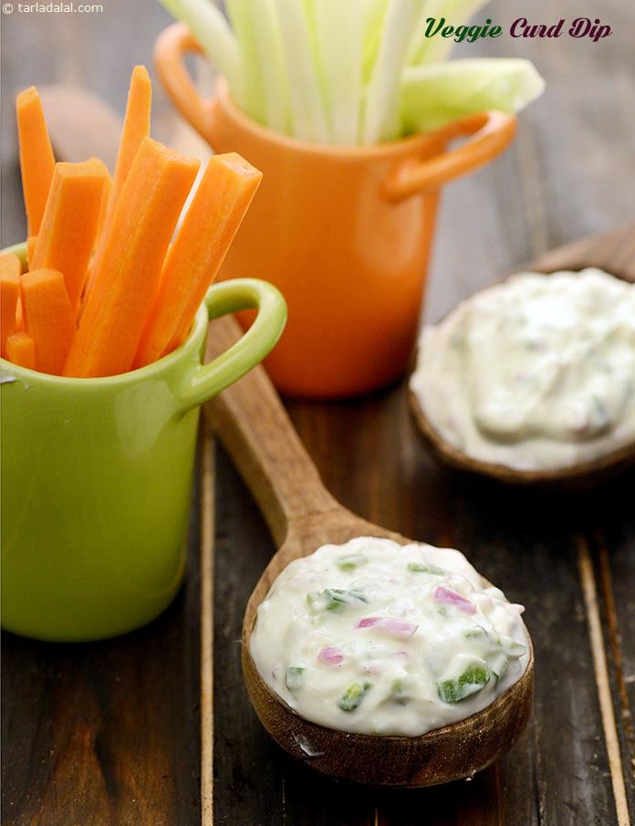 Veggie Curd Dip Recipe