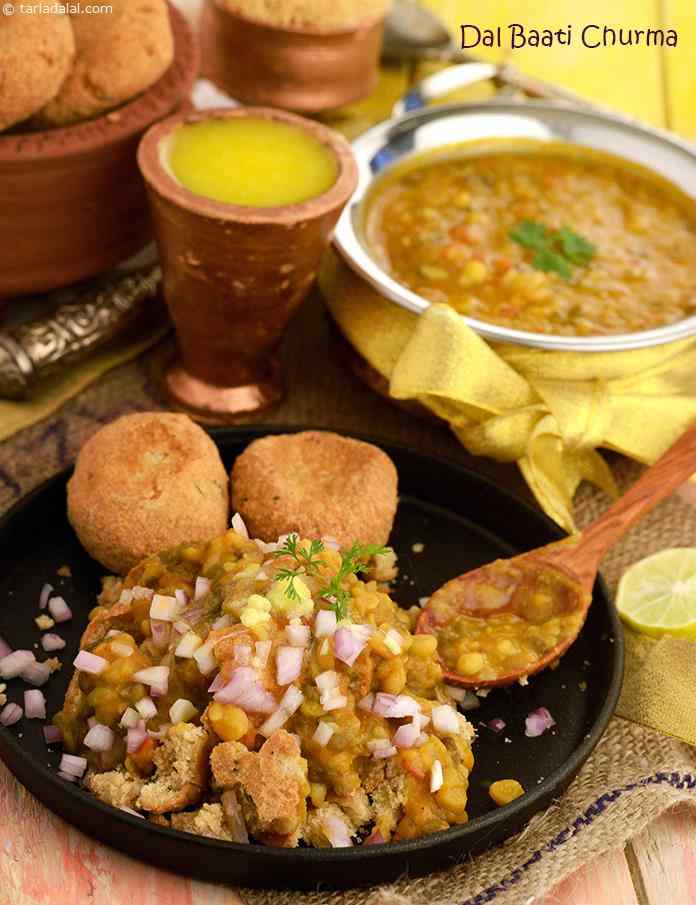 Dal Baati Churma recipe | Dal Baati Churma Rajasathani Recipe | by ...