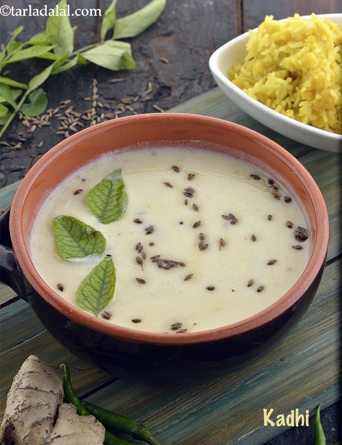 Gujarati kadhi recipe | healthy Gujarati kadhi recipe | besan kadhi