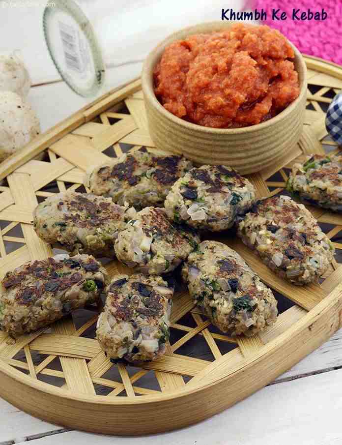 Khumbh Ke Kebab ( Healthy Starter Recipe )