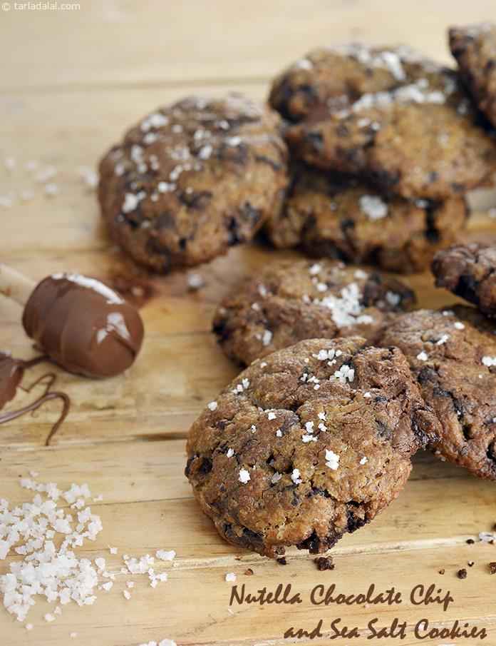 Nutella Chocolate Chip and Sea Salt Cookies recipe