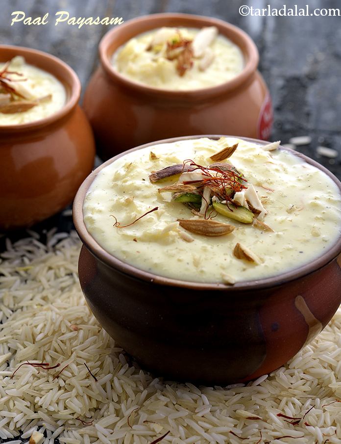 Paal Payasam, South Indian Rice Kheer recipe, Kerala