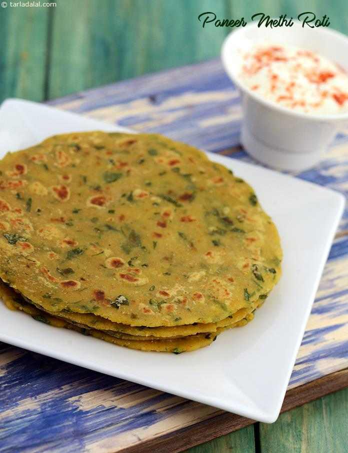 Paneer Methi Roti recipe