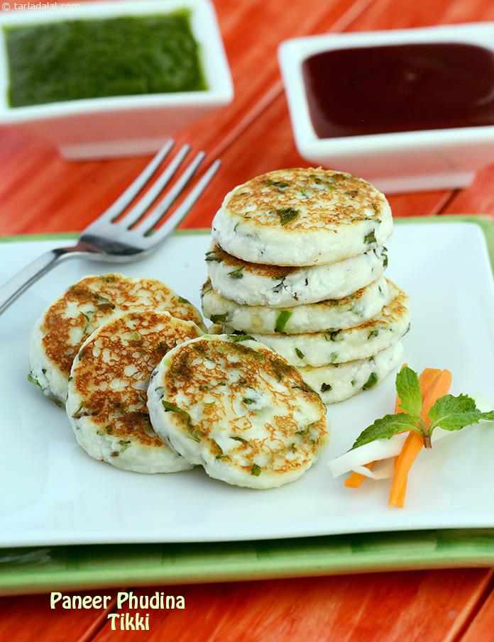 paneer-phudina-tikki-recipe-quick-snacks-recipes-indian-by-tarla