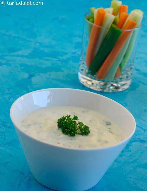 Parsley Yoghurt Dip recipe, Low Cholesterol Foods