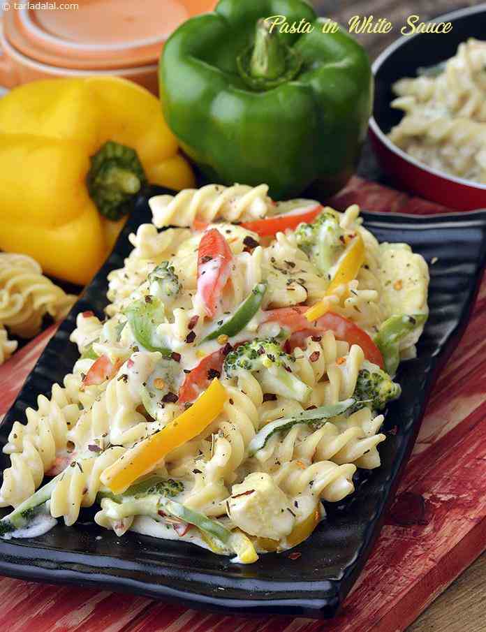 Pasta in White Sauce recipe, White Sauce Pasta recipe