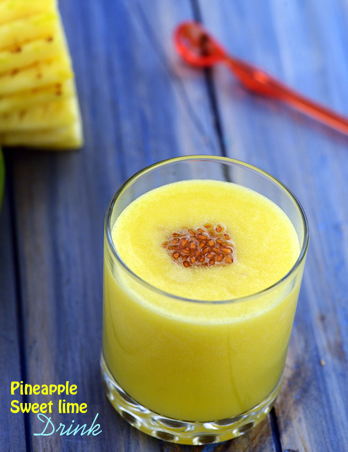 Pineapple Sweet Lime Drink recipe