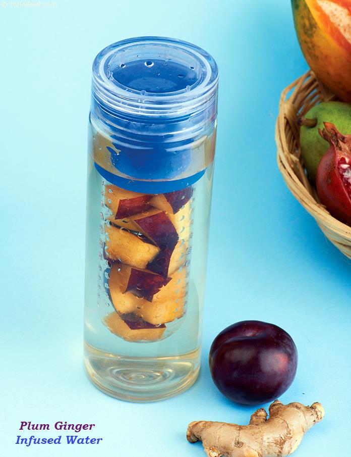 Plum Ginger Infused Water Recipe