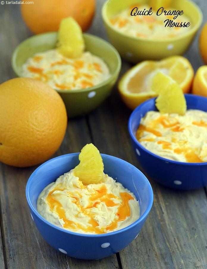 Quick Orange Mousse  Mousses Recipe