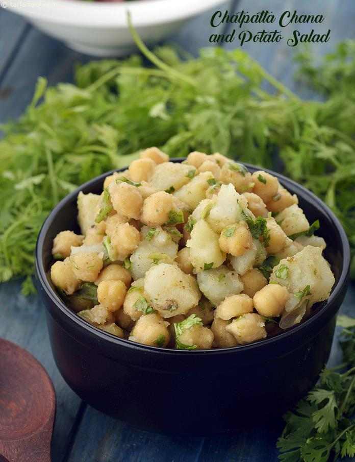 Chatpatta Chana and Potato Salad recipe | Vegetarian Recipes | by Tarla ...