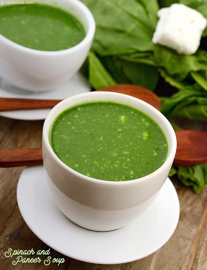 Spinach and Paneer Soup recipe | by Tarla Dalal | Tarladalal.com | #2953