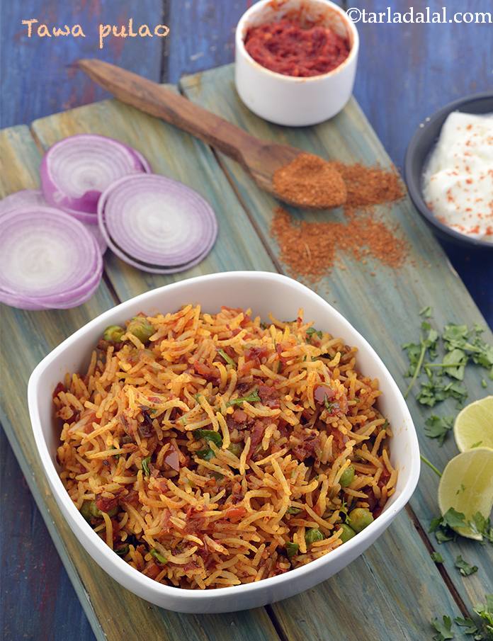 Tawa Pulao, Mumbai style Tawa Pulao Recipe, How to make tava pulao recipe