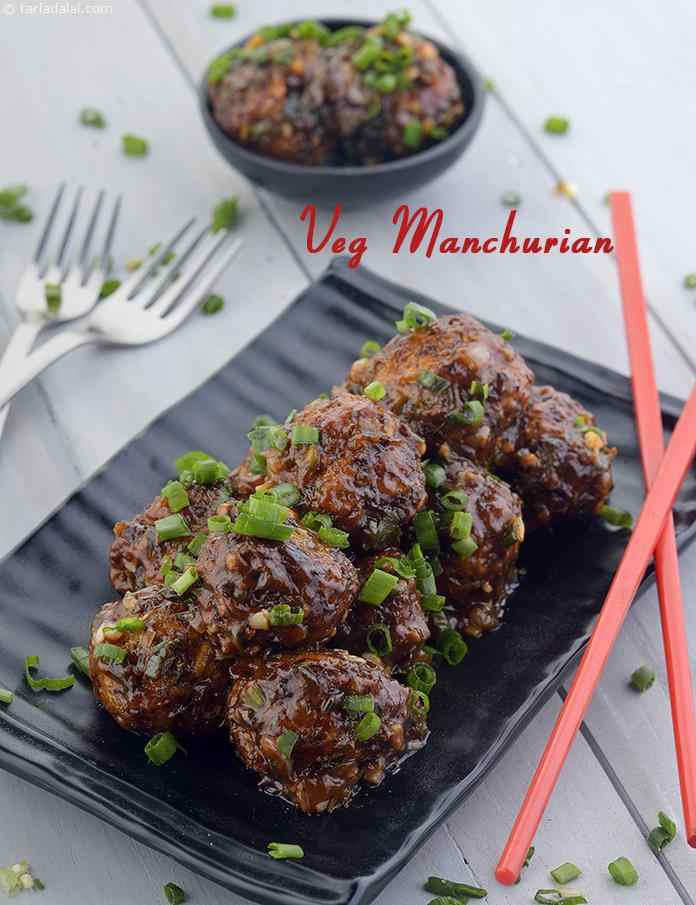 Veg Manchurian, Chinese Dry Manchurian recipe