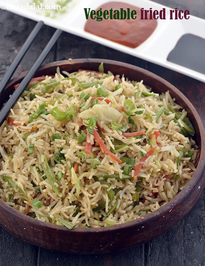 Chinese vegetable fried rice recipe | veg Chinese fried rice