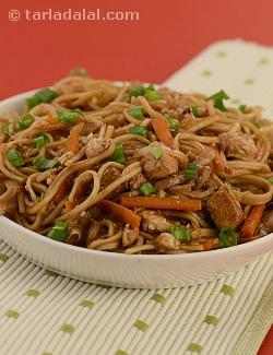 Chinese Barbequed Tofu with Sesame Noodles recipe | Chinese Recipes ...