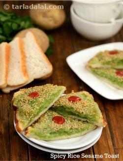 uttapam recipe baked Spinach Tarla in Dalal  by Sesame Sauce  recipe