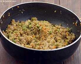 Quinoa Veg Upma, Vegan Breakfast recipe