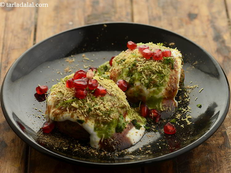 aloo tikki chaat recipe | Delhi style aloo tikki chaat | street style ...