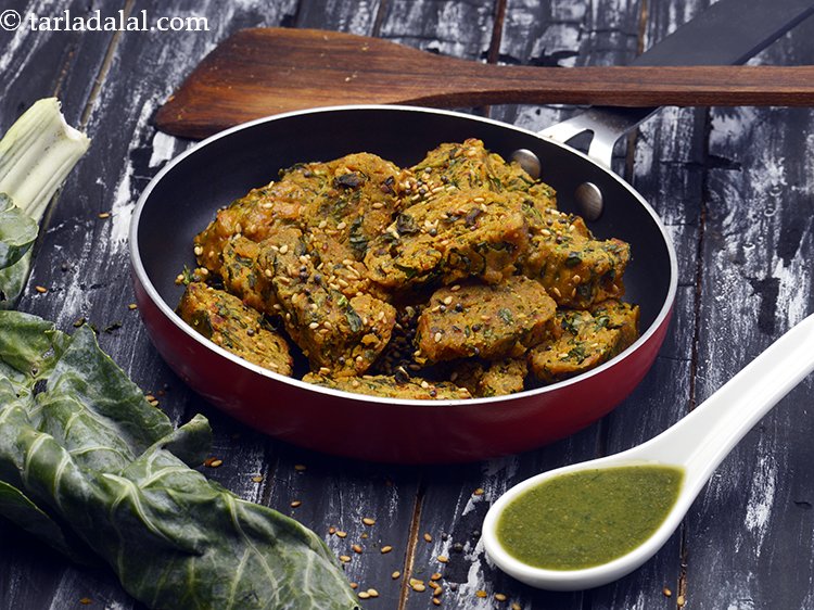 फूलगोभी के पत्ते और बेसन मुठिया रेसिपी Cauliflower Greens Besan Muthia Recipe In Hindi 9865