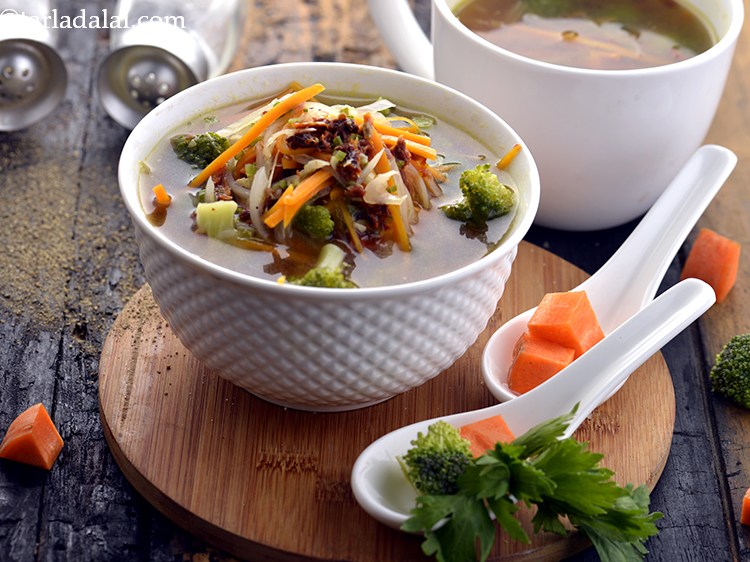 Clear Broccoli and Carrot Soup recipe, Broccoli Carrot Soup