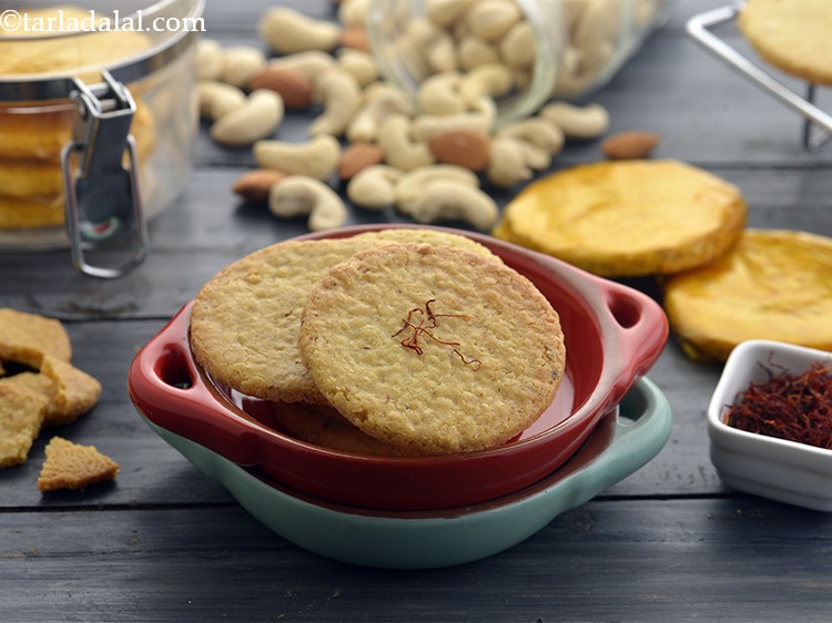 kaju puri | kaju badam puri | Indian mithai – kaju puri | cashew cookie