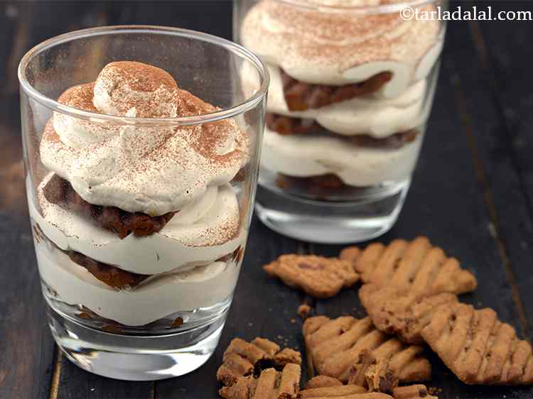 Quick Tiramisu, Easy Tiramisu without Alcohol, Eggless Tiramisu recipe