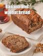 Banana and Walnut Bread, Eggless Banana and Walnut Bread