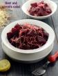 Beet and Sprouts Salad, Healthy Sprouted Beetroot Salad in Hindi