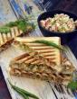 Cabbage, Carrot and Paneer Grilled Sandwich