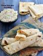 Vegetable Chapati Roll, Leftover Chapati Roll