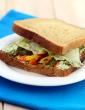 Herb Cheese and Roasted Capsicum Sandwich in Gujarati